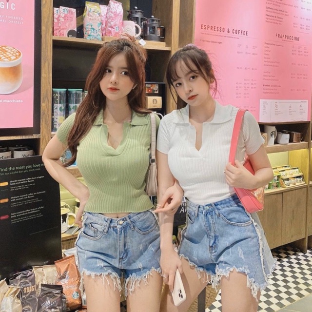 ÁO LEN TĂM XANH CHUỐI - XANH DA - TRẮNG
