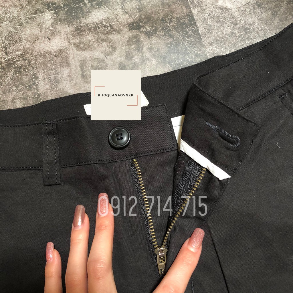 Quần short nam kaki công sở mềm mịn - thoáng mát - thời trang - 2 màu : Đen và tím than | BigBuy360 - bigbuy360.vn