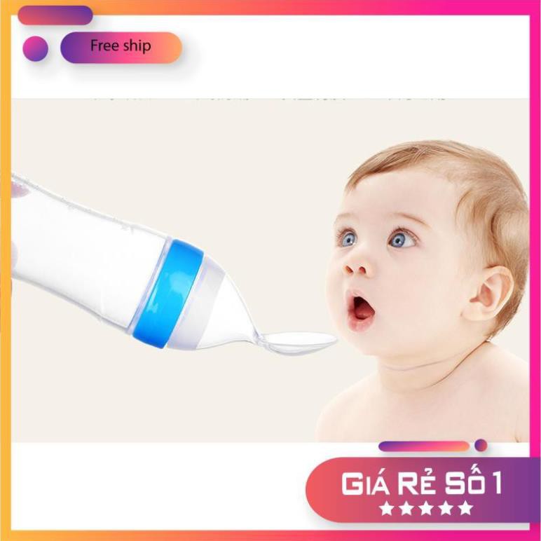 Bình Thìa Hỗ Trợ Uống Sữa, Nước, Dinh Dưỡng Dễ Dàng Cho Bé Bằng Silicon An Toàn -Gold Baby SQ