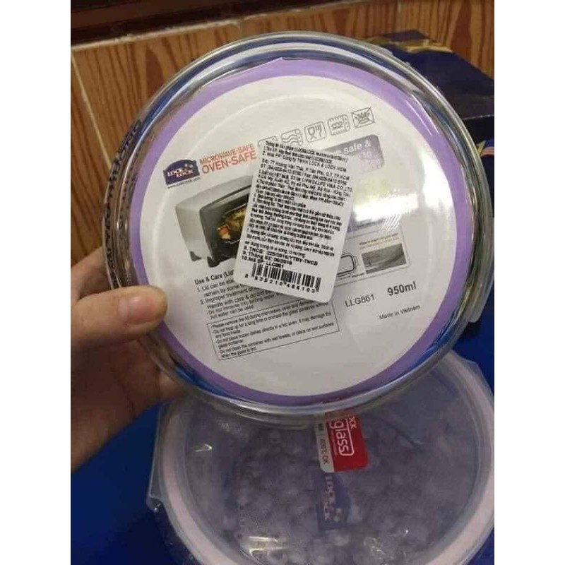 Tô thuỷ tinh Cao Cấp Lock&Lock 950ml