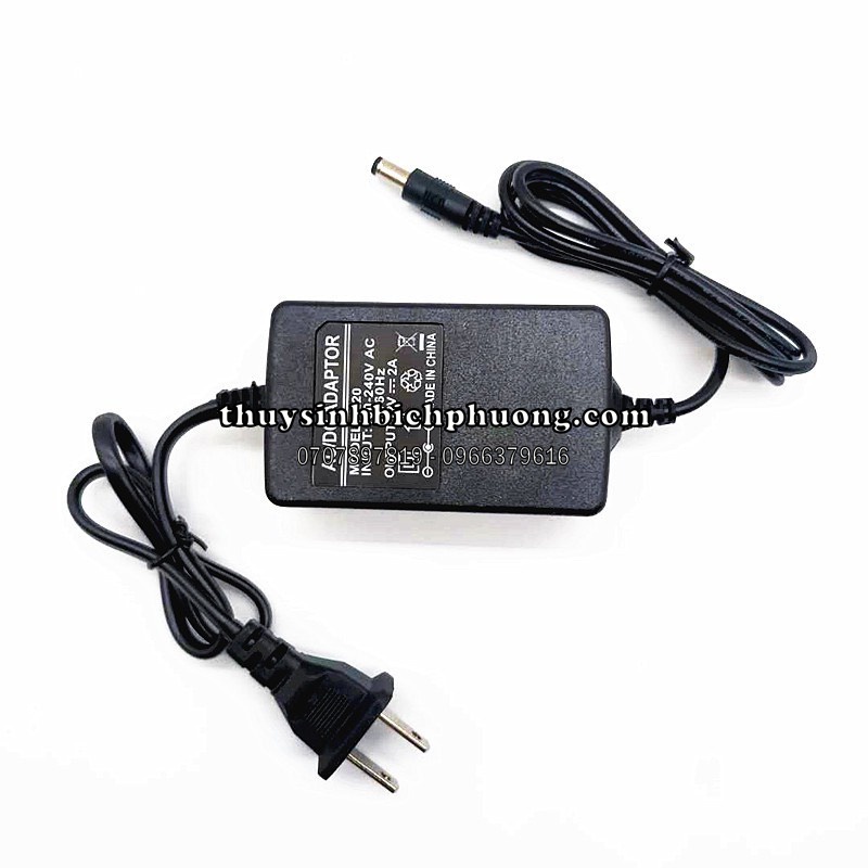 NGUỒN 12V 2A  CHUYÊN DÙNG CHO QUẠT LỌC ĐÈN VÀ PHỤ KIỆN THỦY SINH