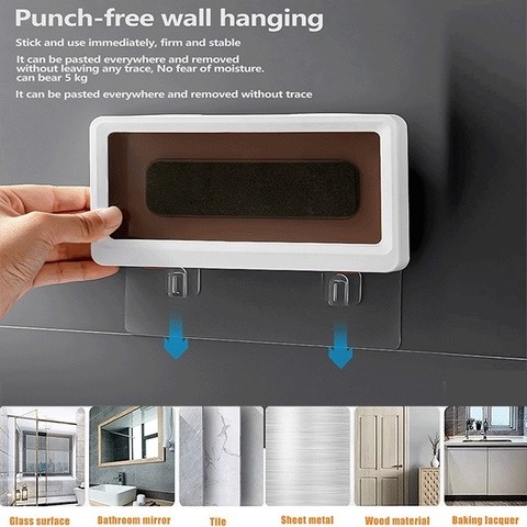 Hộp đựng điện thoại gắn tường chống nước có thể chạm cảm ứng cho phòng tắm