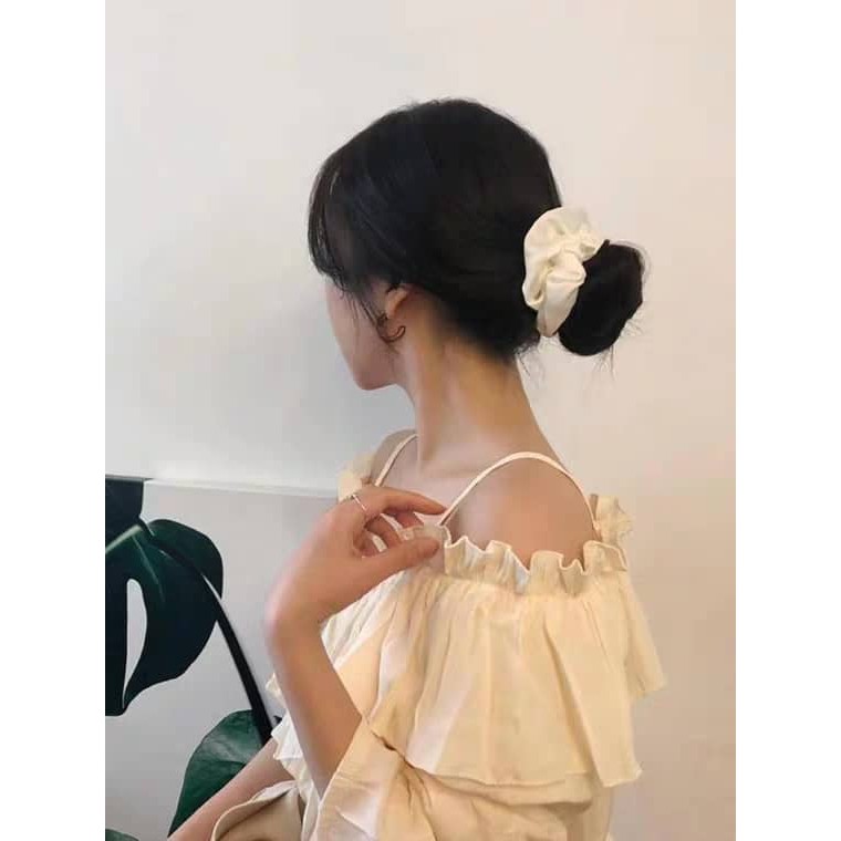 Chun vải buộc tóc scrunchies jennie
