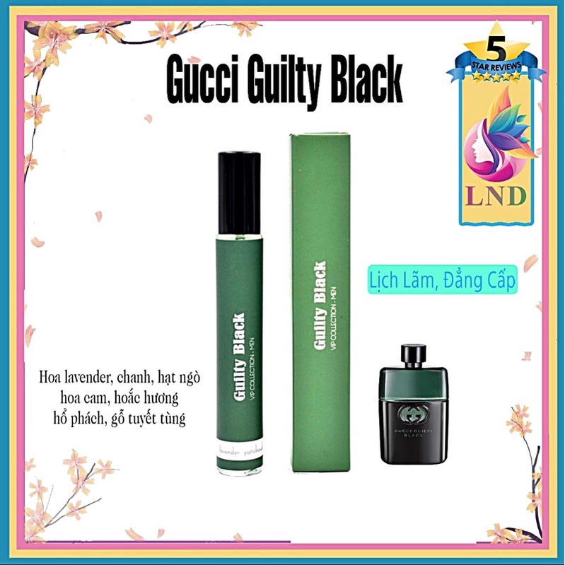 Tinh dầu nước hoa nam cao cấp Gucci Guilty Black LND