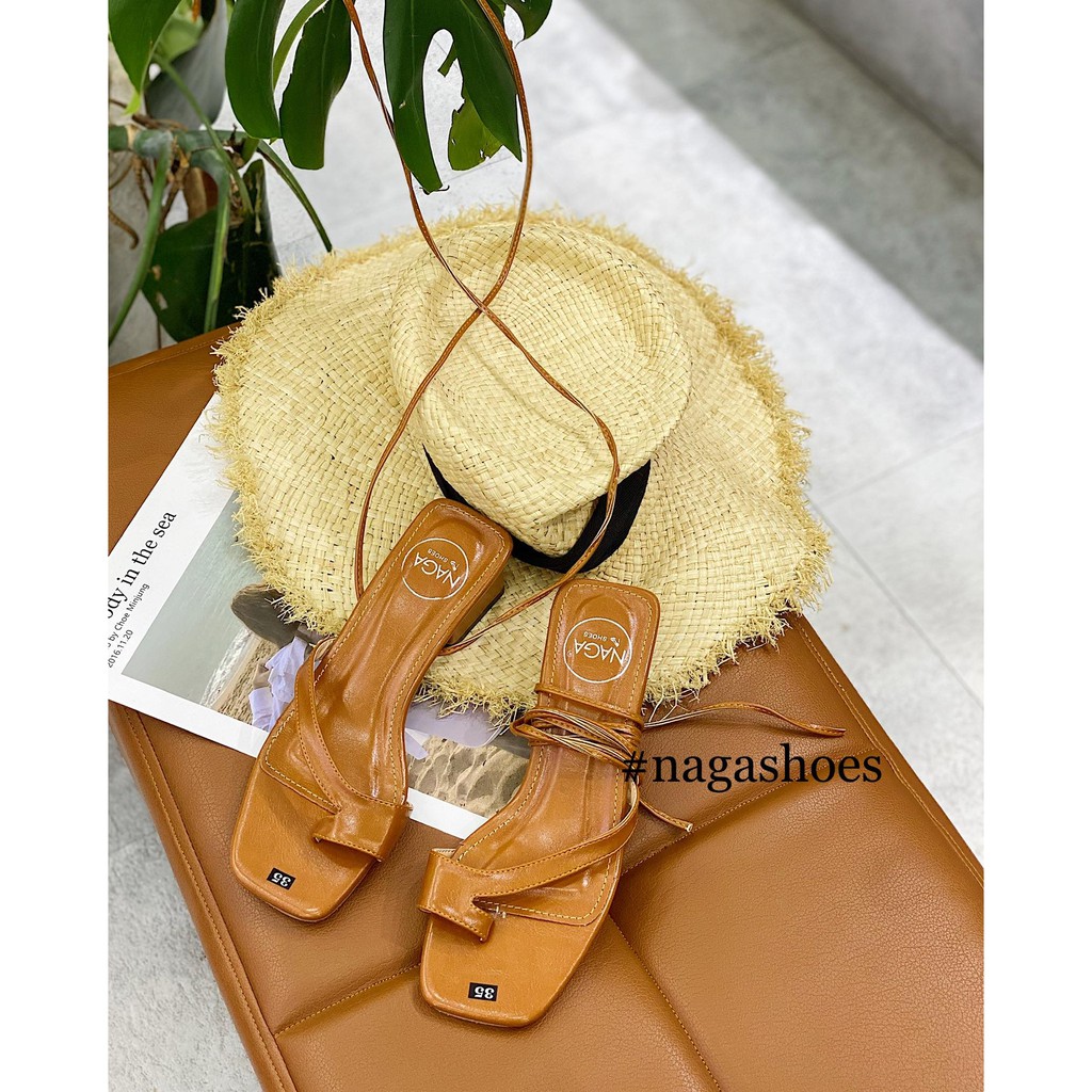 TẾT🌺 <3 GIÀY CAO GÓT NAGASHOES CỘT DÂY 3P NAC164 > . new ‼️ . new ! <3 🇻🇳 2020 : : ' Chuẩn ^ ` ^ '