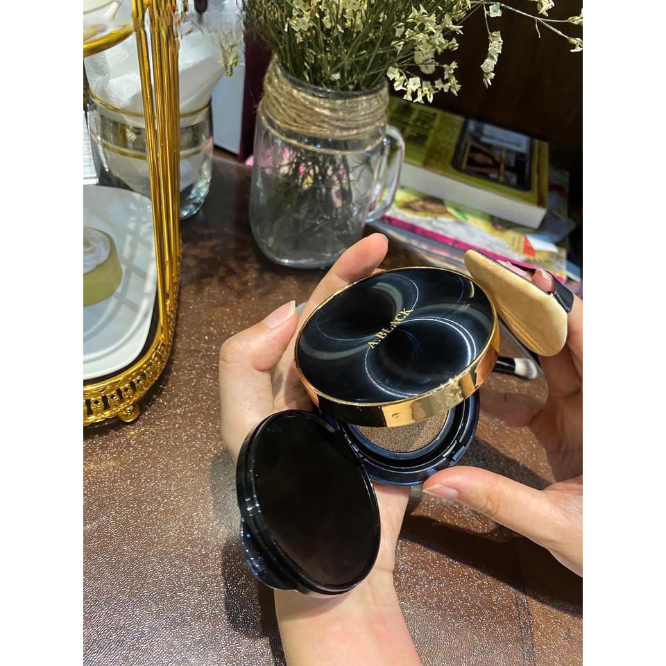Set Phấn Nước Che Phủ Chống Nắng   ABlack All Day Perfect Cover Cushion SPF 47 PA++ HALIN5865 hàng cao cấp | BigBuy360 - bigbuy360.vn