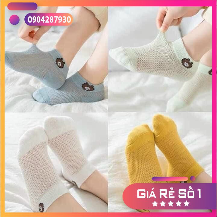 Set 5 đôi tất cho bé 1- 36 tháng hàng loại 1, chất len mềm mịn không gây kích ứng bàn chân
