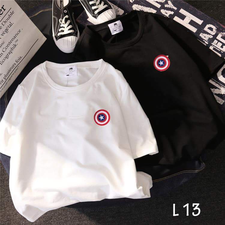 Áo thun teen nam nữ TAY NGẮN UNISEX hình Captain America