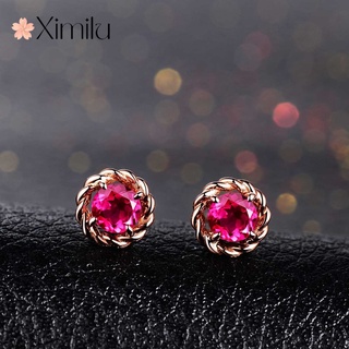 Bông tai mạ vàng 18k đính đá sang trọng