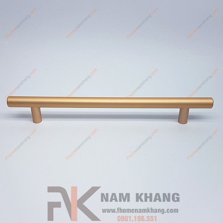 Tay nắm tủ dạng thanh tròn màu vàng mờ NK238-160VM