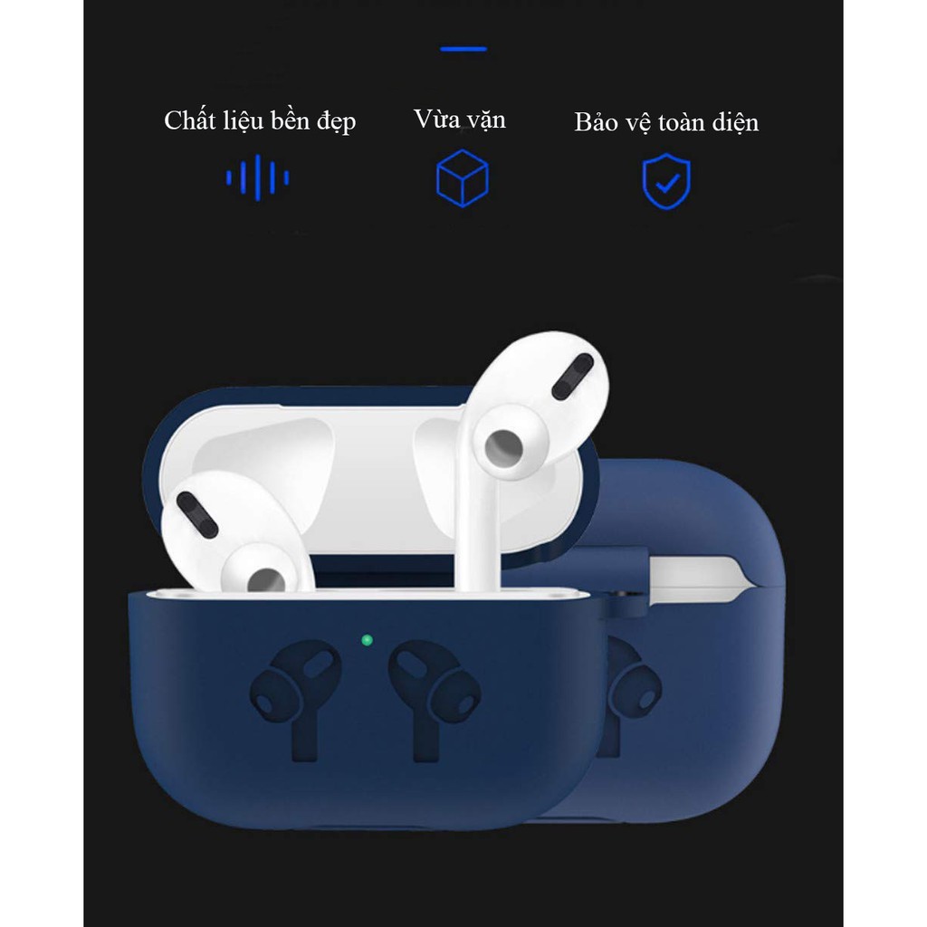 Bao Case Silicon Dành Cho Tai Nghe Apple Airpods Pro Có Móc Khóa Hàng Chính Hãng Helios