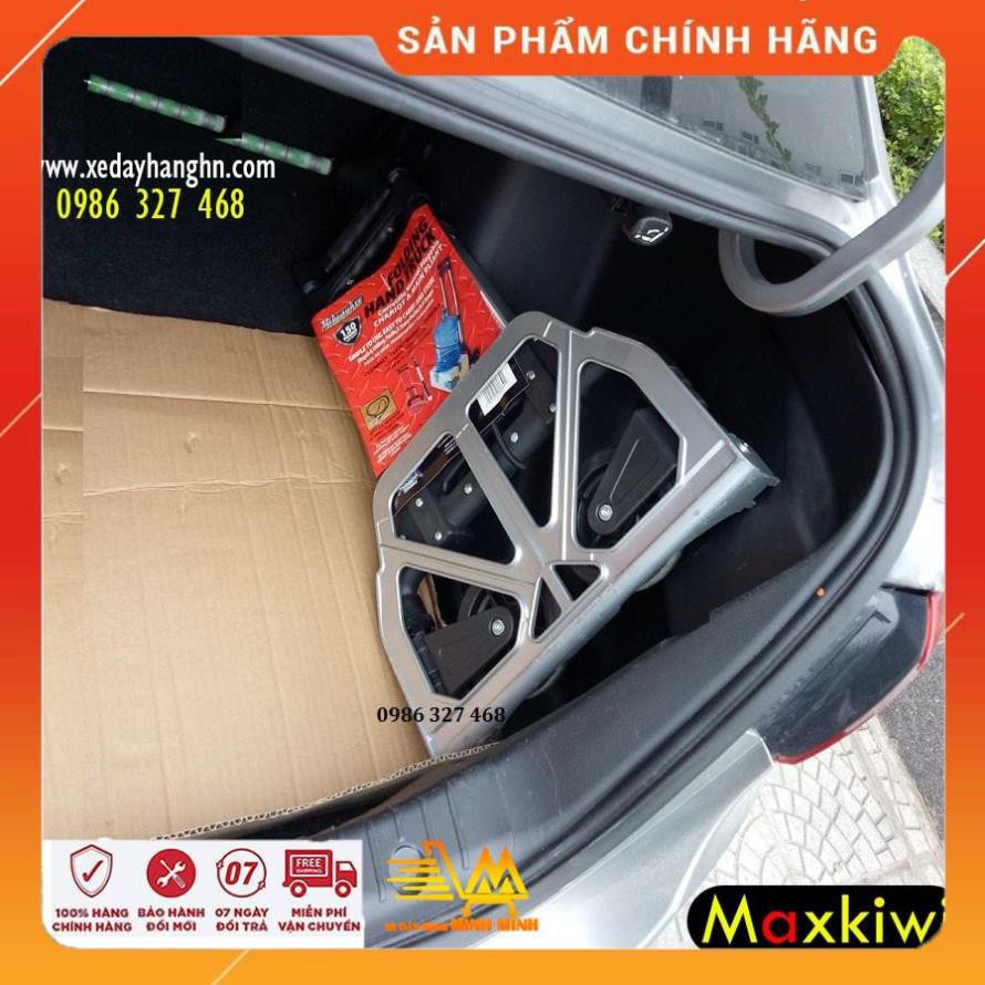 [Bảo hành 6th- Hàng Cao Cấp] Xe Đẩy Gấp Gọn, Xe Đẩy Hàng 2 Bánh Gấp Gọn Maxkiwi- Siêu Bền, Bỏ Cốp Ô Tô