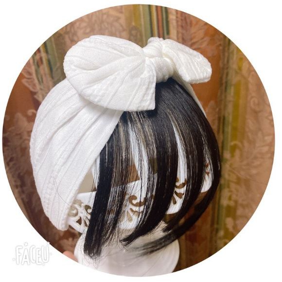 Băng đô tóc mái giả cho bé