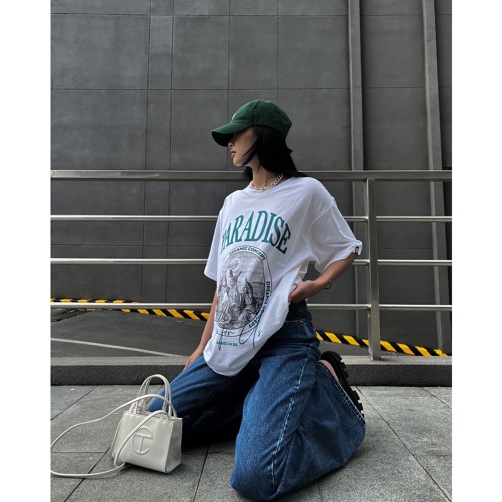 Áo thun Paradise DCSG- Local Brand Chính Hãng /Trắng