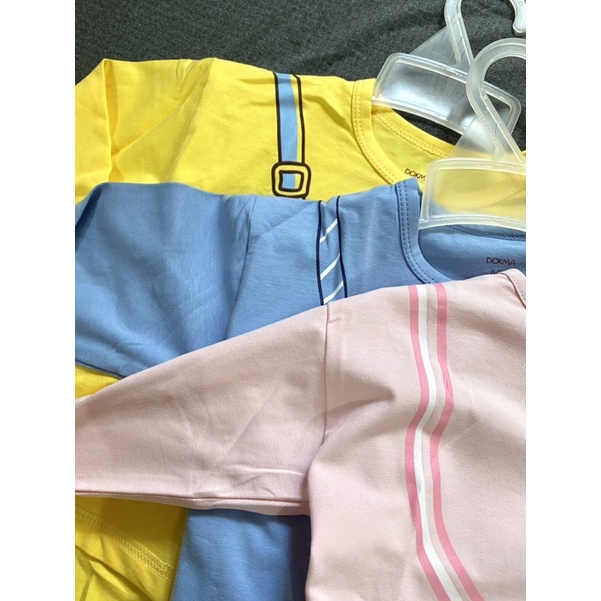 Bộ dài tay cài vai Dokma chất cotton siêu mềm cho bé