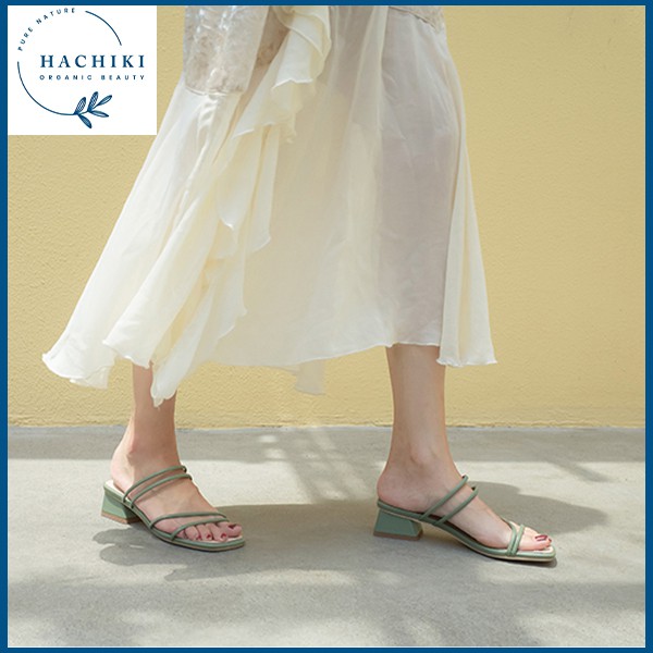 Giày cao gót nữ 3p đế vuông Giày cao gót 3p nữ HACHIKI chất lượng bền đẹp mang được 2 kiểu sang trọng
