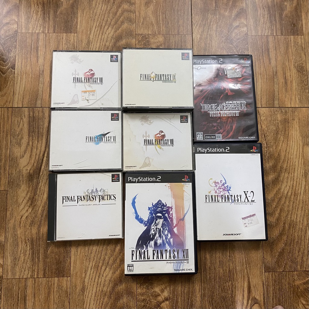 Đĩa trò chơi Final Fantasy PS1 và PS2