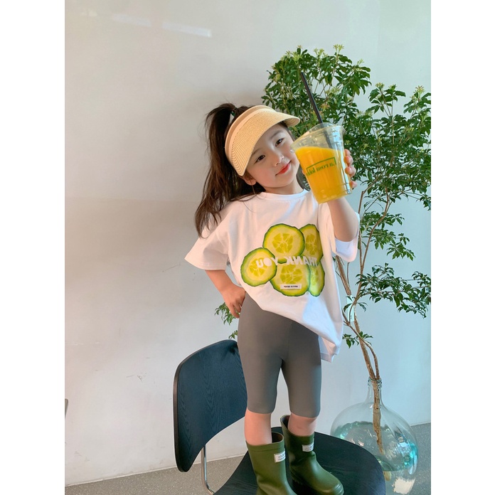 Quần Legging Lửng Chất Liệu Co Giãn Thời Trang Đi Xe Đạp Dành Cho Bé Gái 2022