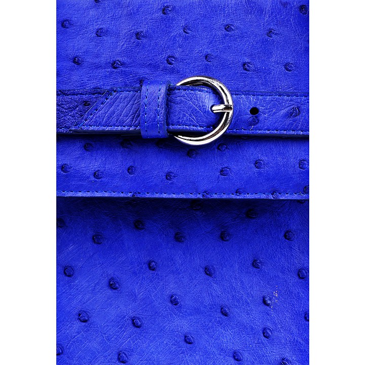 Túi xách Huy Hoàng da đà điểu màu xanh dương-HP6405