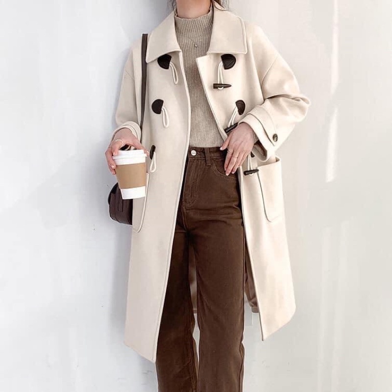 Áo dạ hàn quốc 2 màu cực xinh 🥰