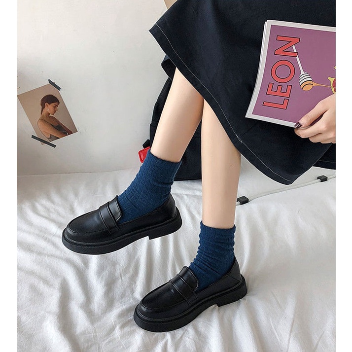 Giày lười da nữ phong các Nhật Bản hàng order