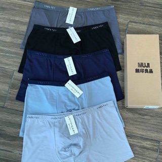 SỊP ĐÙI NAM hộp 5c y hình. ( sịp MUJI cao cấp)
