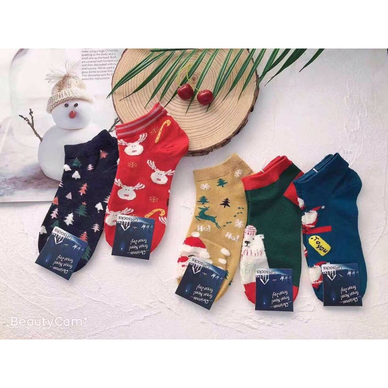 [Sỉ] Tất Noel Vớ Noel Cotton Siêu Mềm Mịn Xinh Xắn (Luliqueen)