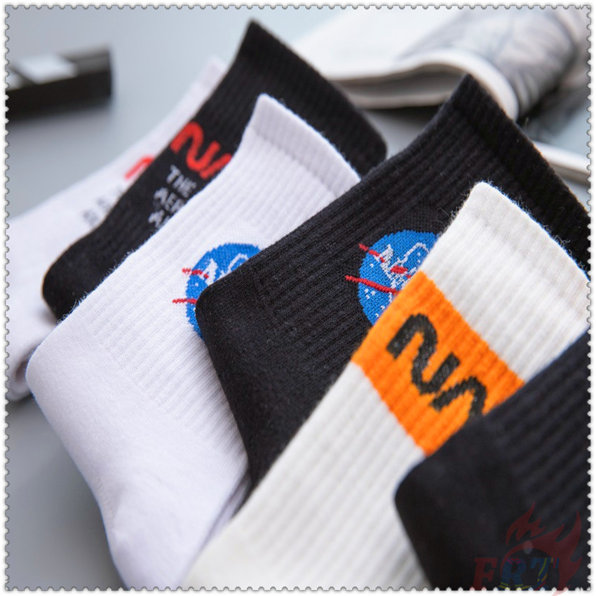 ❀ NASA Funny Letters Cotton Socks ❀ 1Pair HipHop Fashion Hipster Street Skateboard Unisex Short Socks