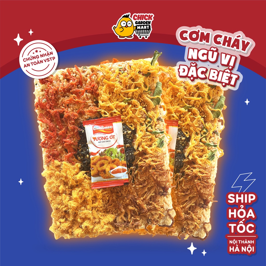 [Giảm Tất Cả] Cơm Cháy Ngũ Vị Đặc Biệt - Mix Vị Đặc Biệt Chickgarden