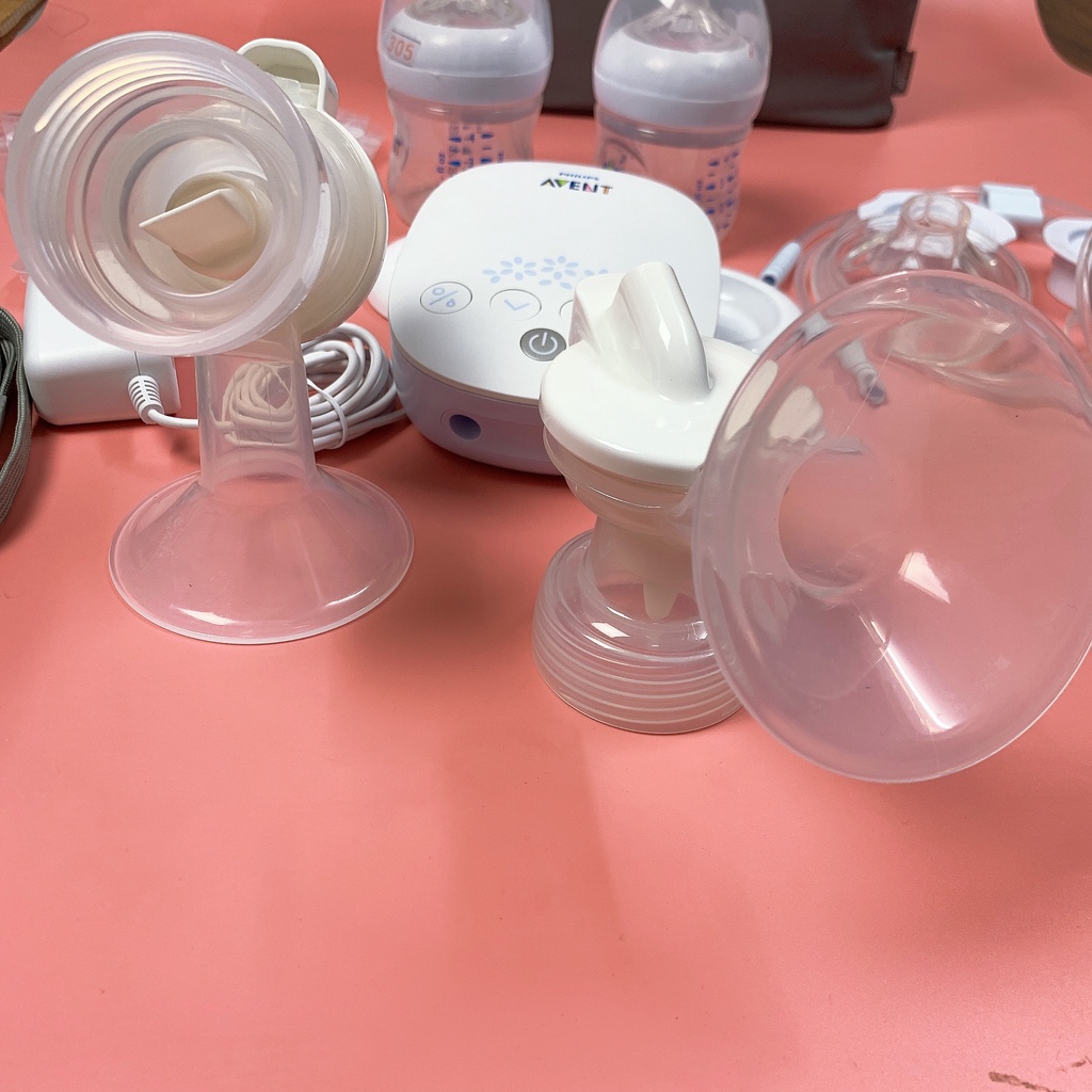 Máy hút sữa điện đôi avent hoa tuyết, máy hút, vắt sữa đôi Philip hàng Like New trên 95%