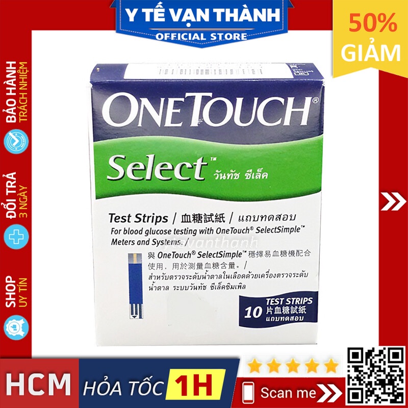 ✅ Que Thử Đường Huyết: OneTouch Select (Date Xa) (One Touch) -VT0060