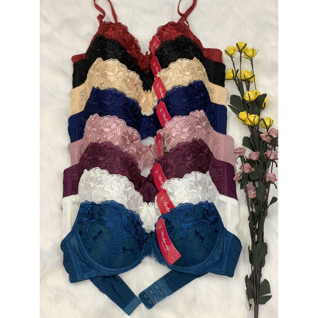 Áo lót nữ mút mỏng thêu hoa cài sau Lady 595