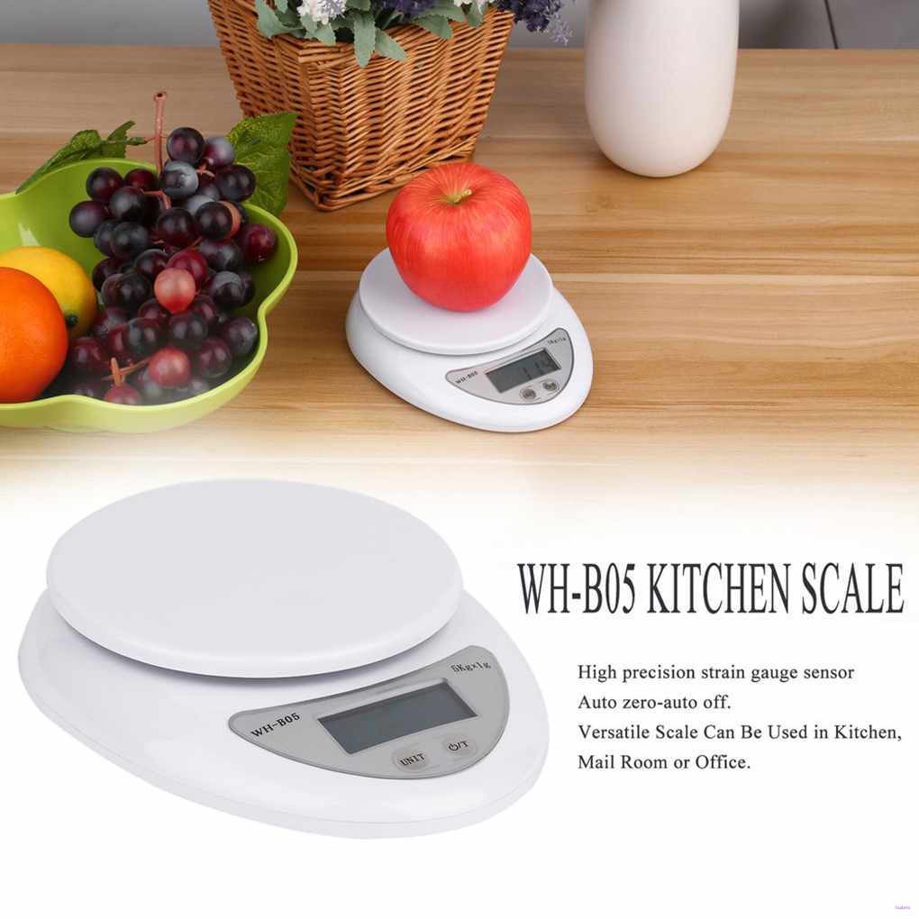 5kg 5000g / 1g Kỹ Thuật Số Nhà Bếp Thực Phẩm Chế Độ Ăn Cân Bưu Điện Cân Bằng Trọng Lượng Điện Tử