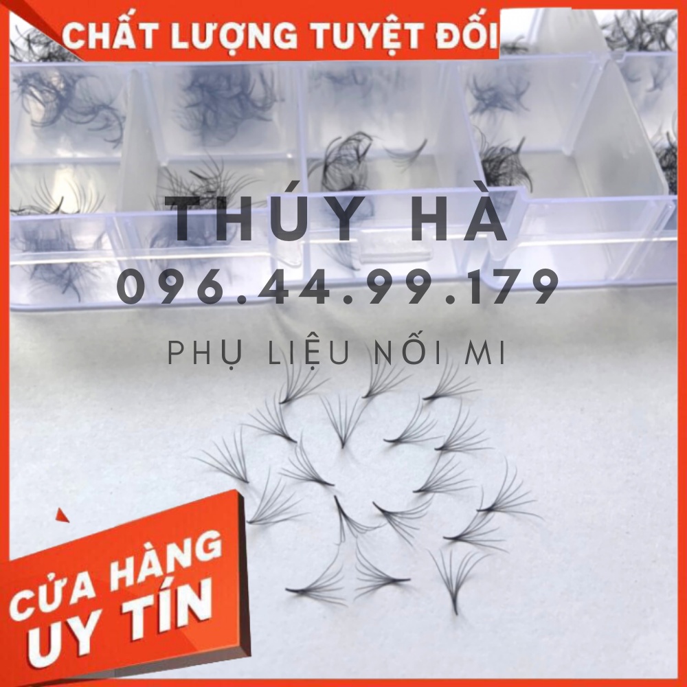 Mi FAN 6D C  - D 007 MIX SIZE (8-&gt;13),9-15 mm (1000fan)_dụng cụ nối mi_THÚY HÀ