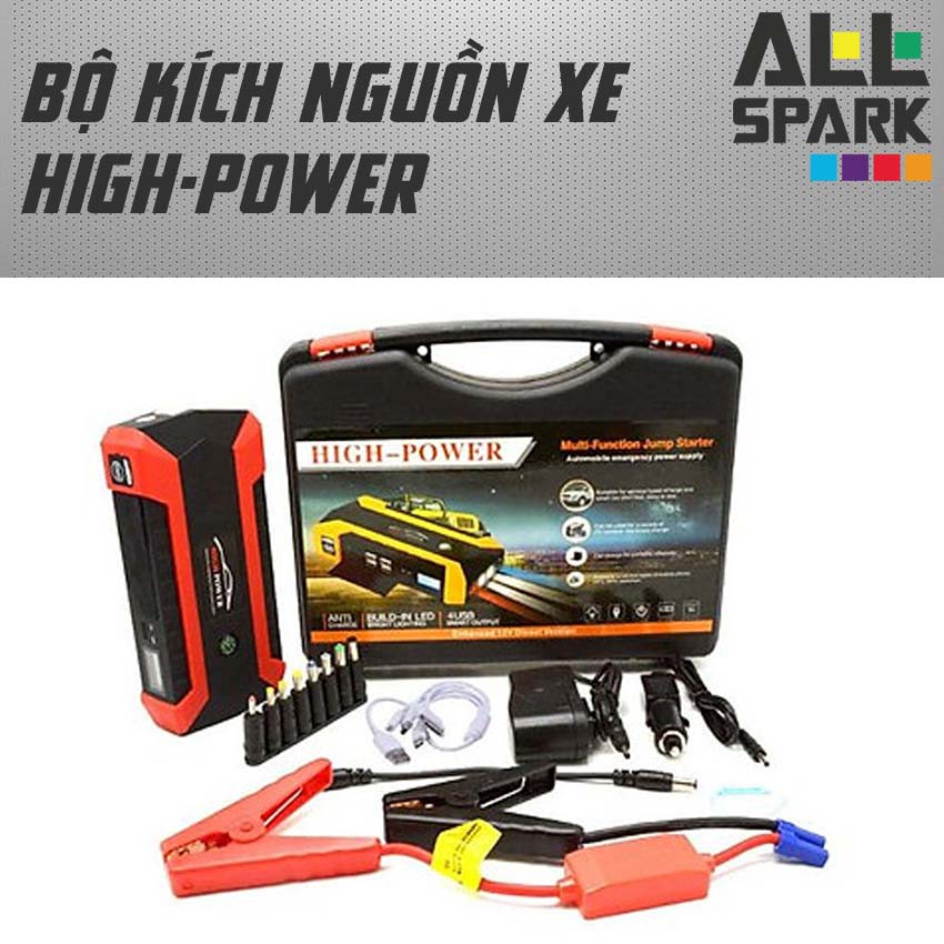 Bộ kích nguồn xe ô tô, xe hơi, xe điện 12v kiêm sạc dự phòng- Bộ kích điện 12v cho mọi dòng xe