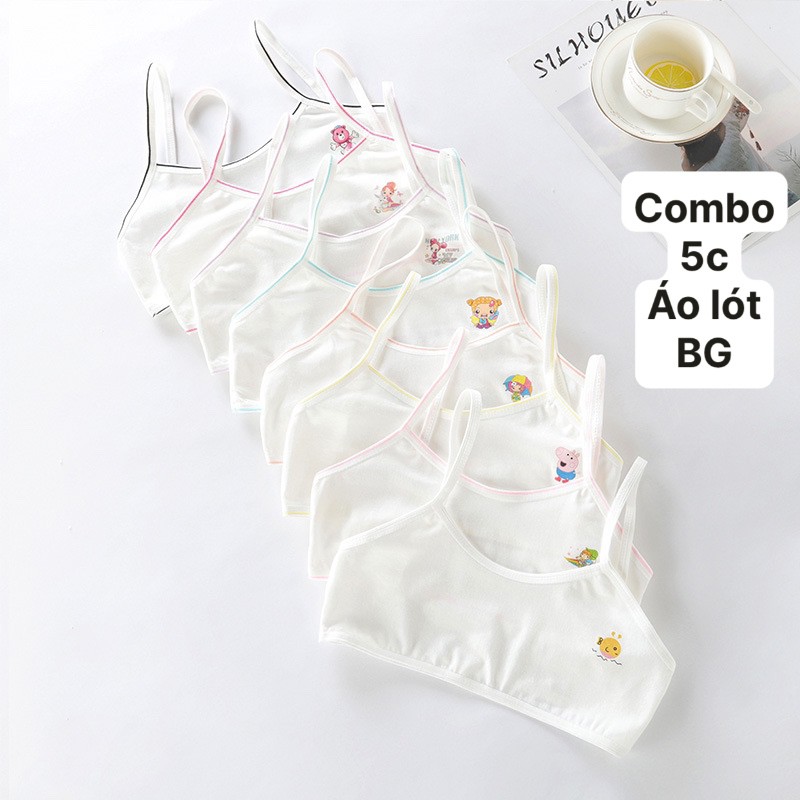 COMBO 5 CHIẾC ÁO LÓT LÁ BÉ GÁI LỚN