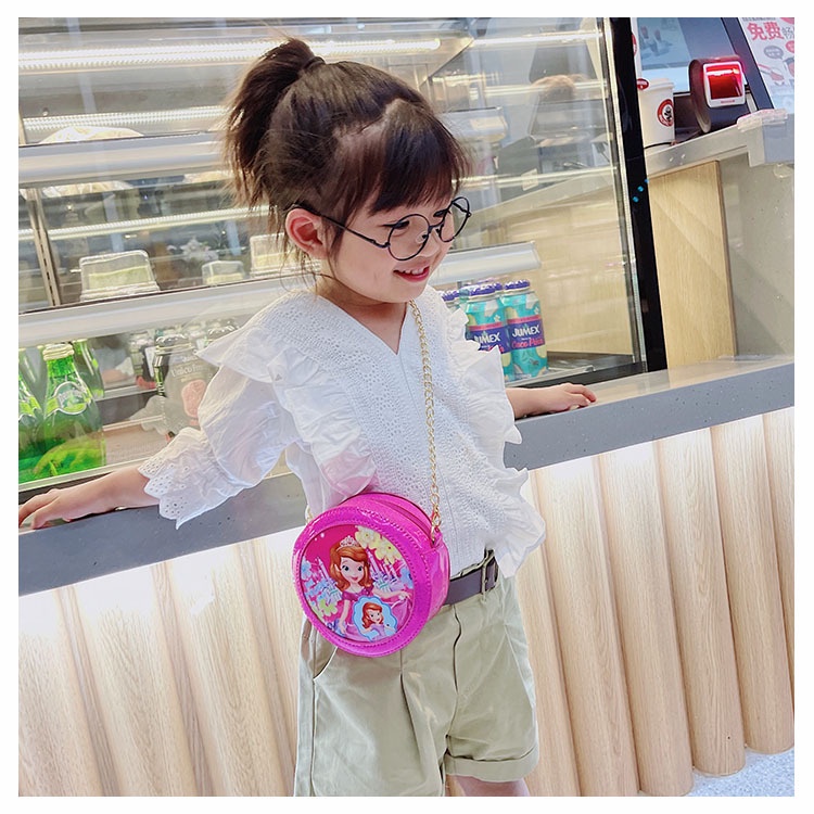 Túi xách trẻ em, túi đeo chéo bé gái hình công chúa elisa