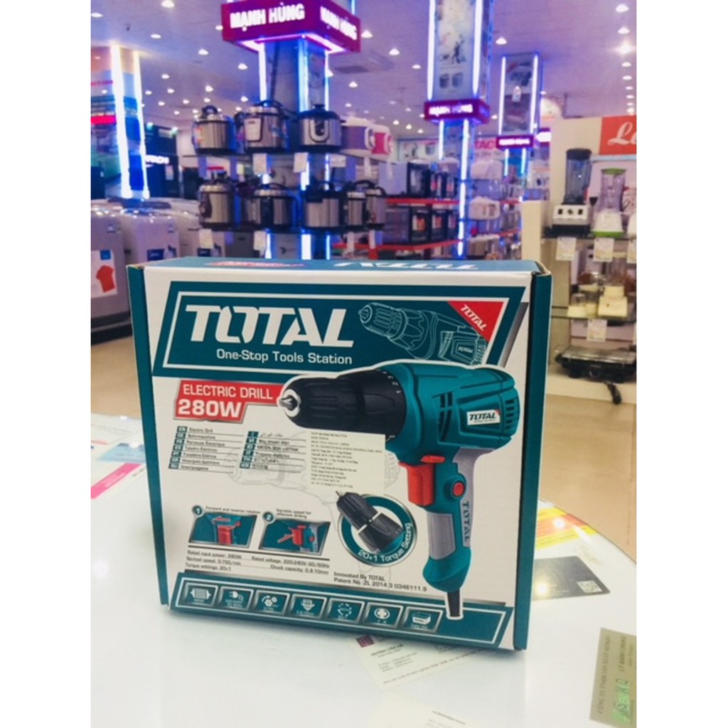 10mm Máy khoan vặn vít cầm tay 280W TOTAL TD502106