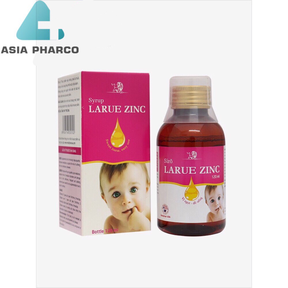 Bổ sung kẽm, lysine, DHA ăn ngon miệng – Sirô LARUE ZINIC