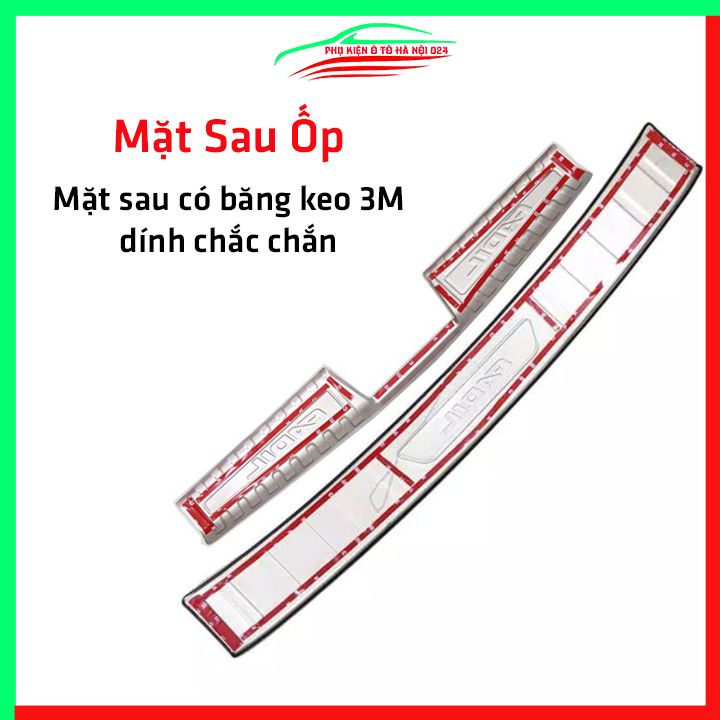 Ốp chống trầy cốp Vinfast Fadil 2019-2020 inox sáng bóng