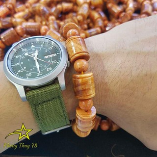 Vòng tay gỗ huyết long đốt trúc 10,12ly