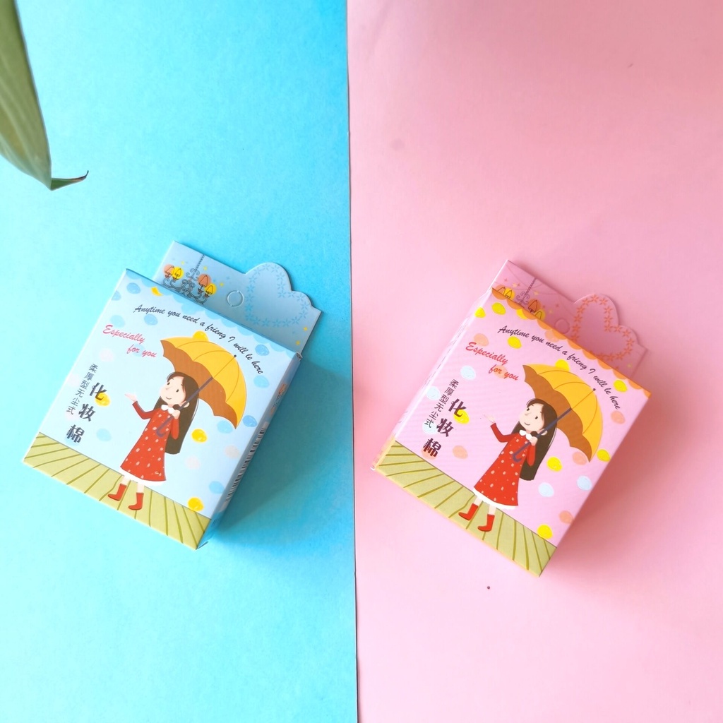 Hộp 40 tờ bông tẩy trang/ đắp toner bằng cotton mềm dùng một lần