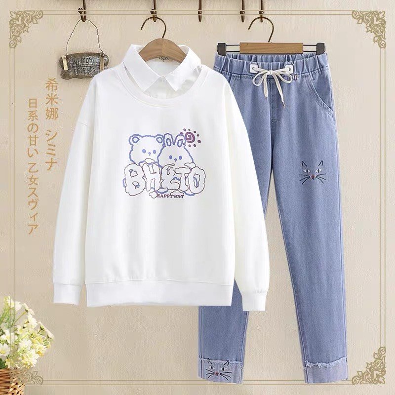 Set bộ đồ cho thu đông cho bé gái size đại Thời trang trẻ em BEESHOP D23028