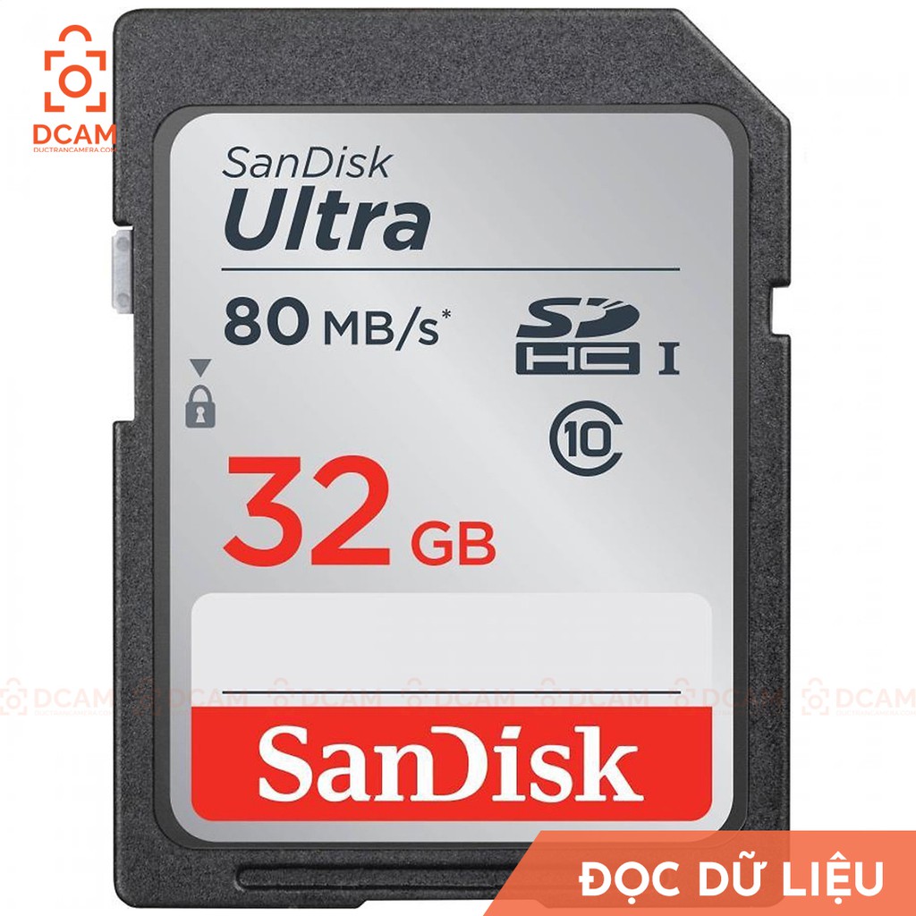 Thẻ nhớ máy ảnh SD HC - Sandisk 32Gb tốc độ 100Mb/s BẢO HÀNH 3 NĂM