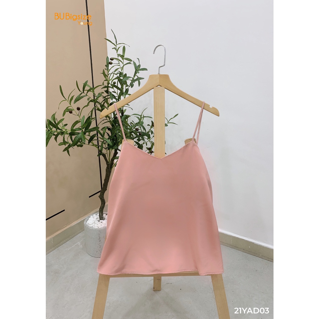 Áo hai dây lụa BIGSIZE (55kg đến 95kg) - 21YAD03 - [BU Bigsize Young] | BigBuy360 - bigbuy360.vn