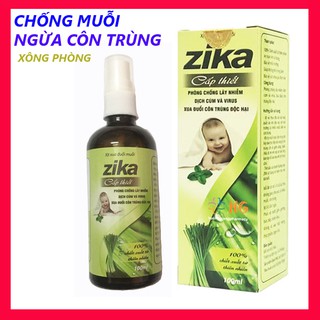 Tinh Dầu Sả Chanh  Zika 100ml - Xua đuổi muỗi Phòng ngừa  Côn Trùng Tinh Dầu đuổi Muỗi