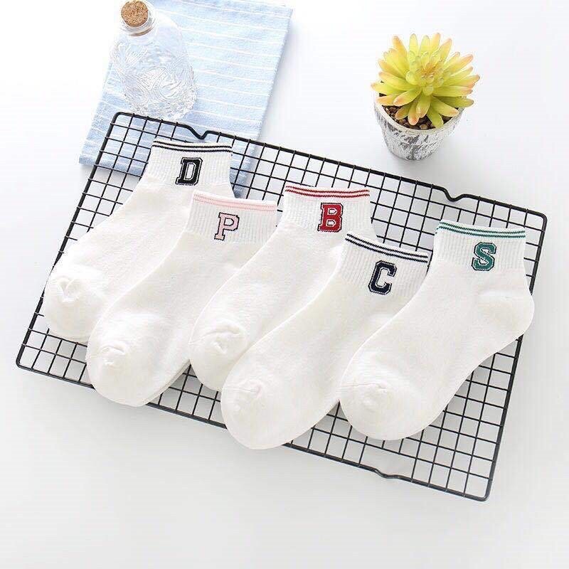 Vớ ngắn, tất ngắn thêu trái cây, chât thun cotton _ hình thật