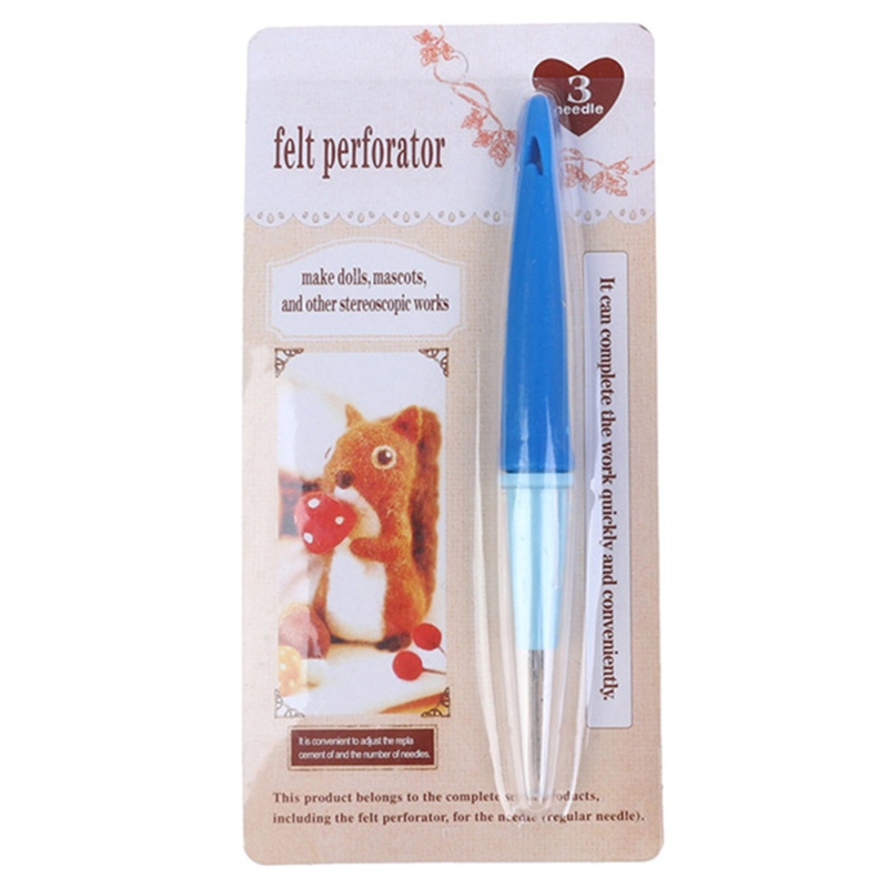 Bút Đan Len Kèm 3 Kim Dùng Làm Đồ Thủ Công Tiện Dụng