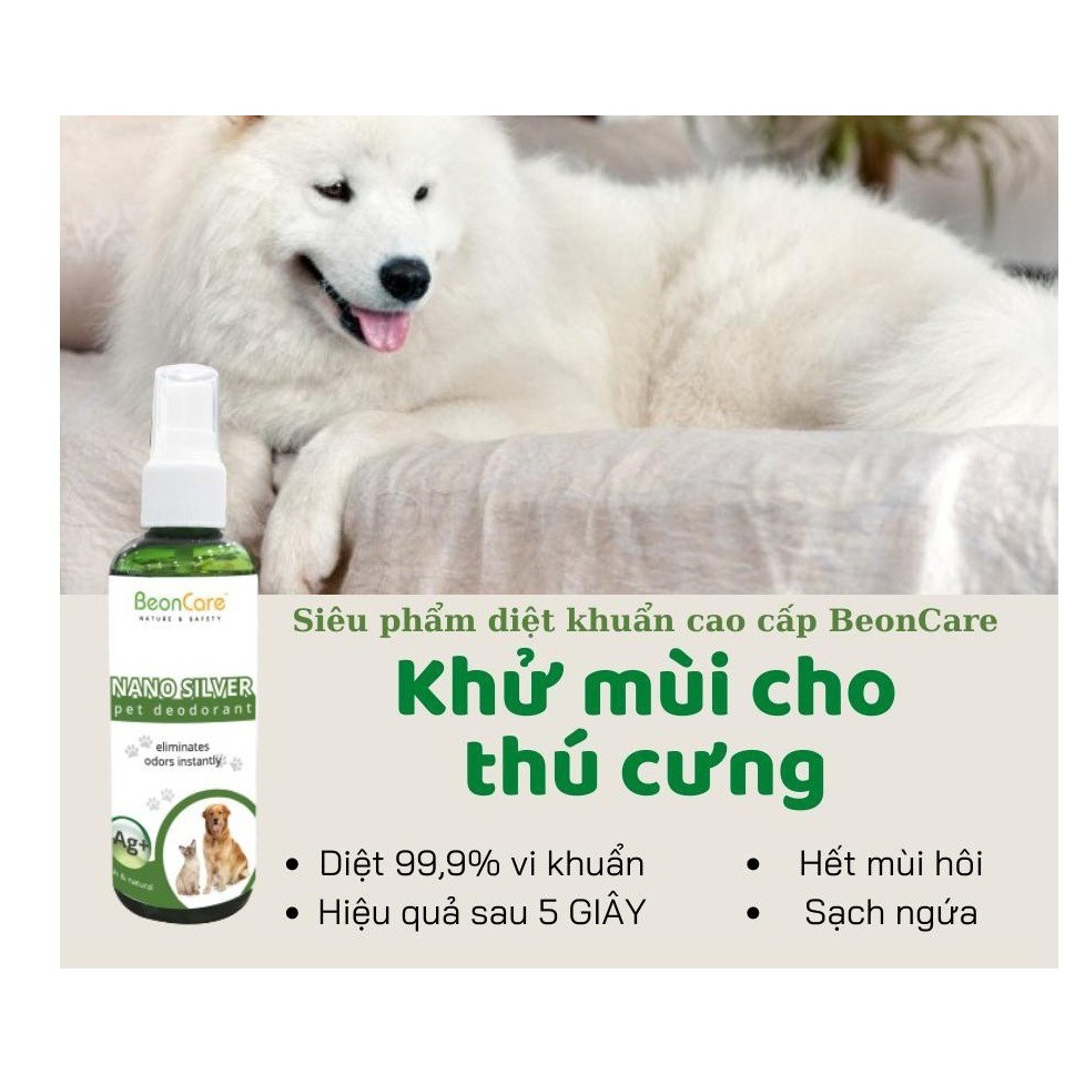 Chai xịt đa năng Nano Bạc giúp khử mùi hôi, nhanh lành vết thương - Chai xịt đa năng nano bạc giúp khử mùi,thể tích 60ml