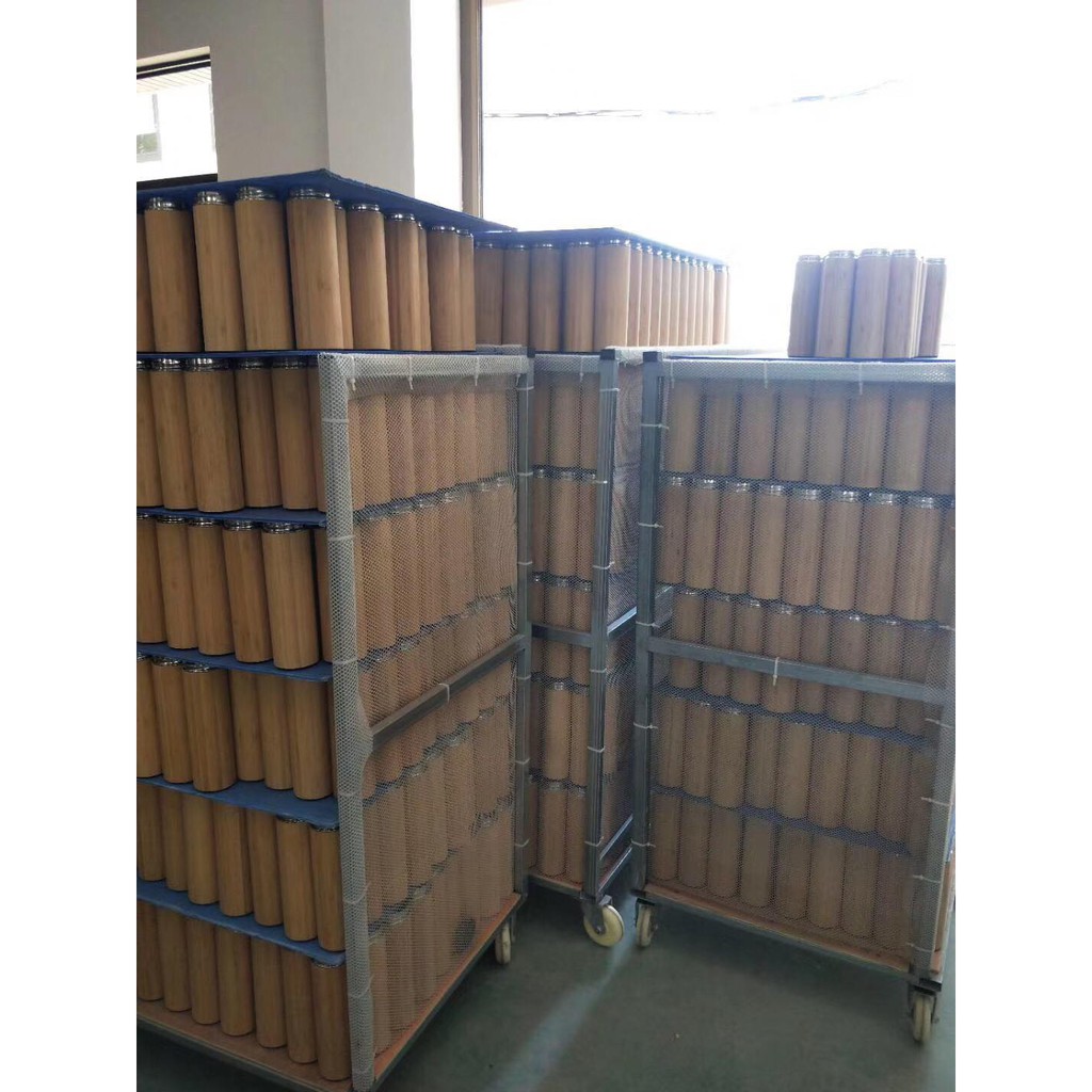 Bình giữ nhiệt bằng gỗ trúc 450ml